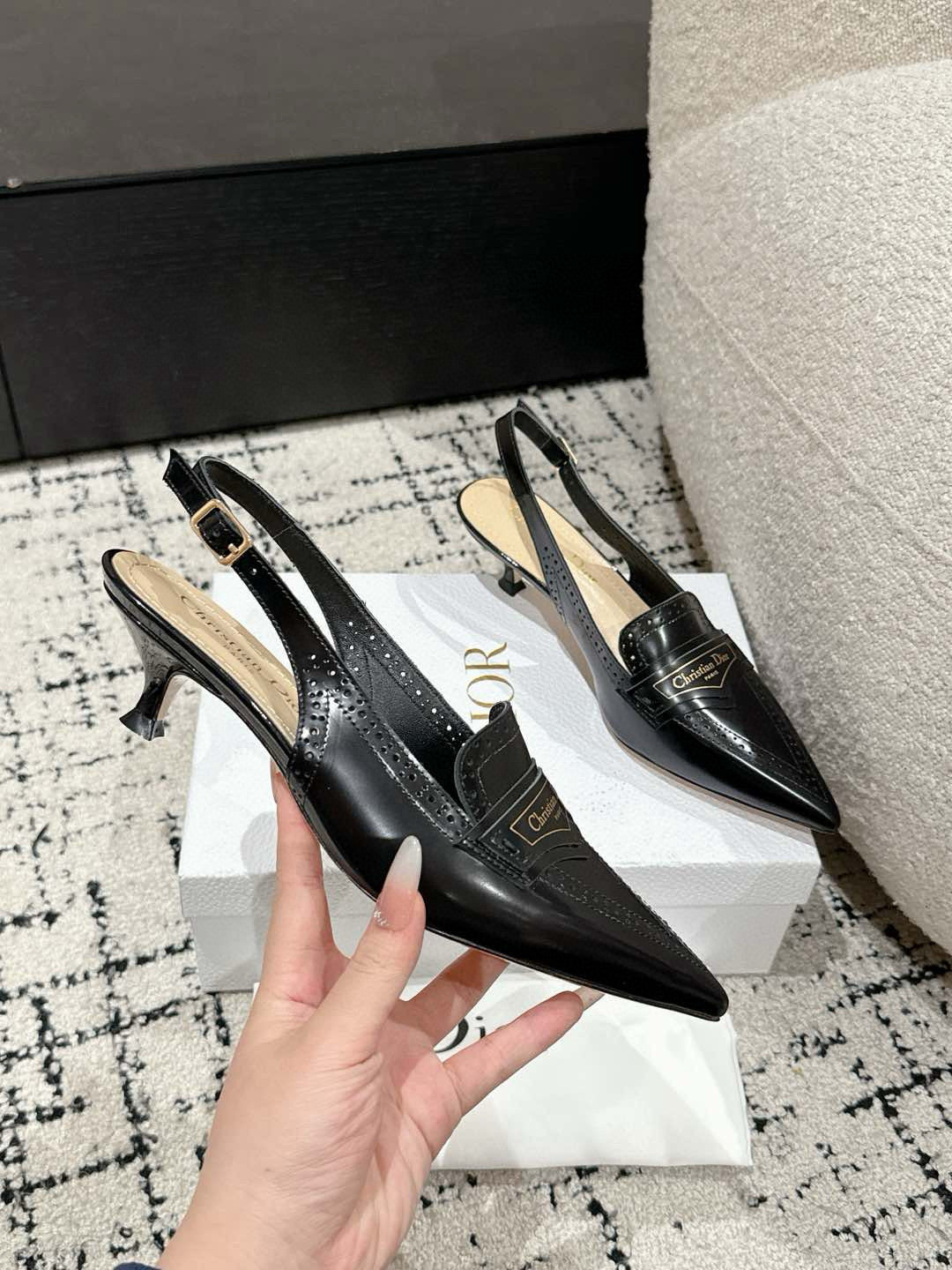 Black Boy Slingback Pump