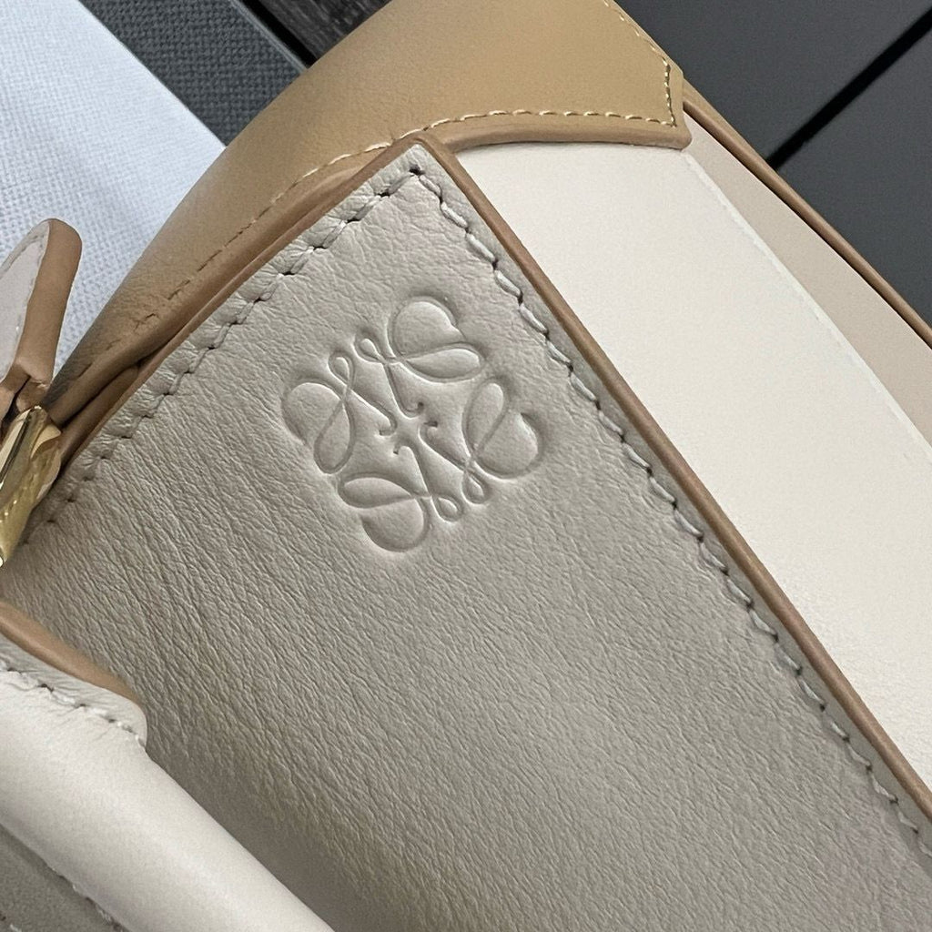 Angora/Dusty Beige/Gold LP Mini Leather Shoulder Bag