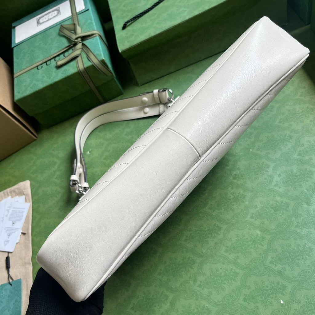 White GB Small Tote Bag