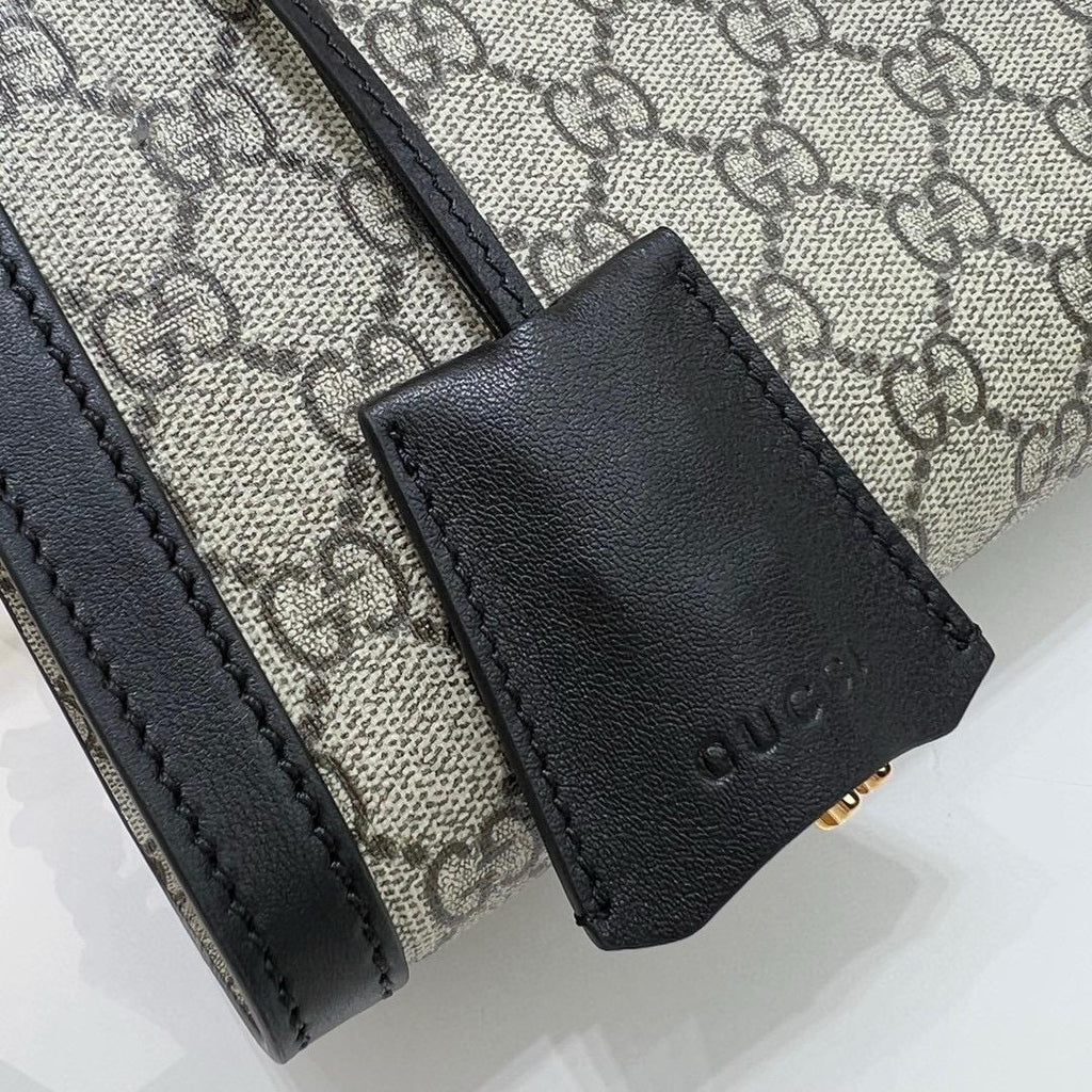 Beige/Black GP Small Shoulder Bag