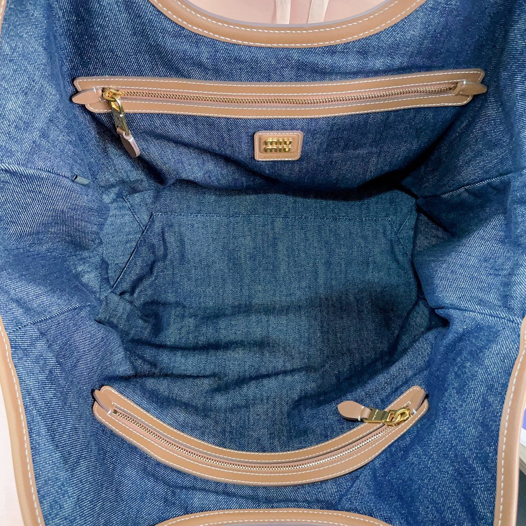 Blue/Brandy IVY Denim Bag