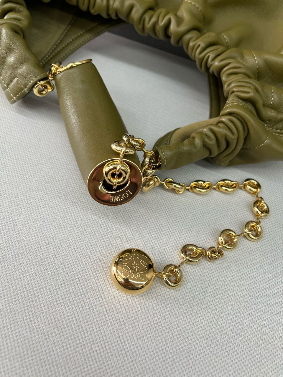 Olive Medium Squeeze Bag