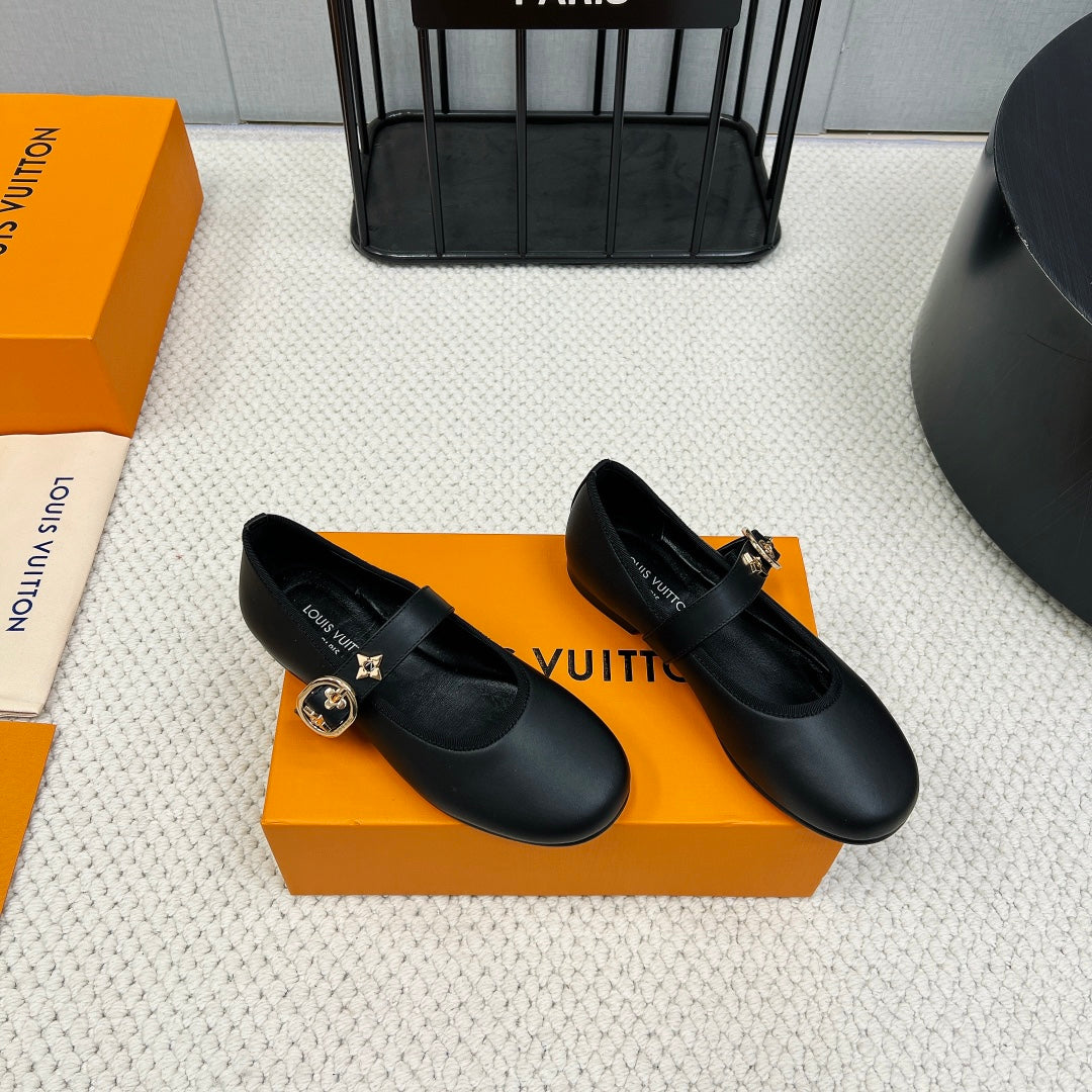 Black LR Flat Ballerina
