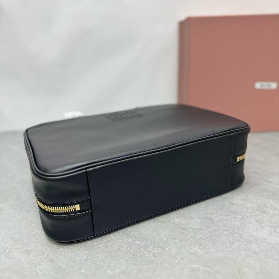 Black Leather Beau Bag