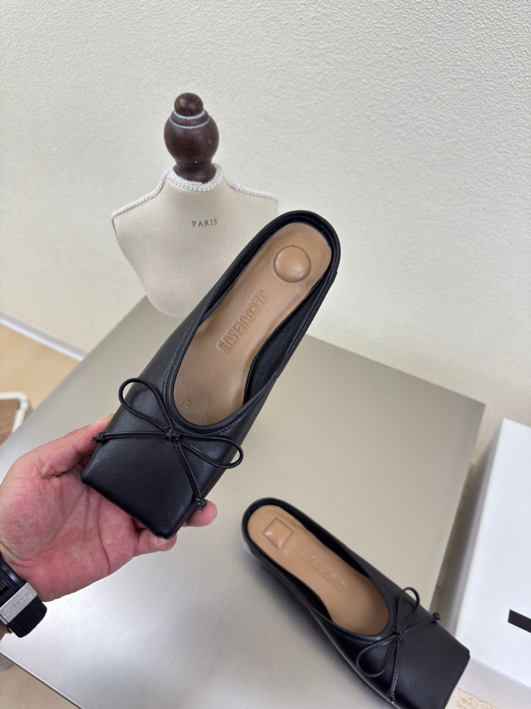 Black The Flat Ballet Mules