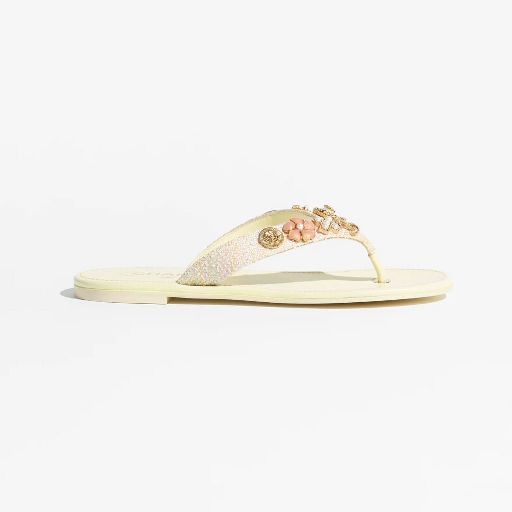 Light Yellow, Pink & Light Blue Thongs