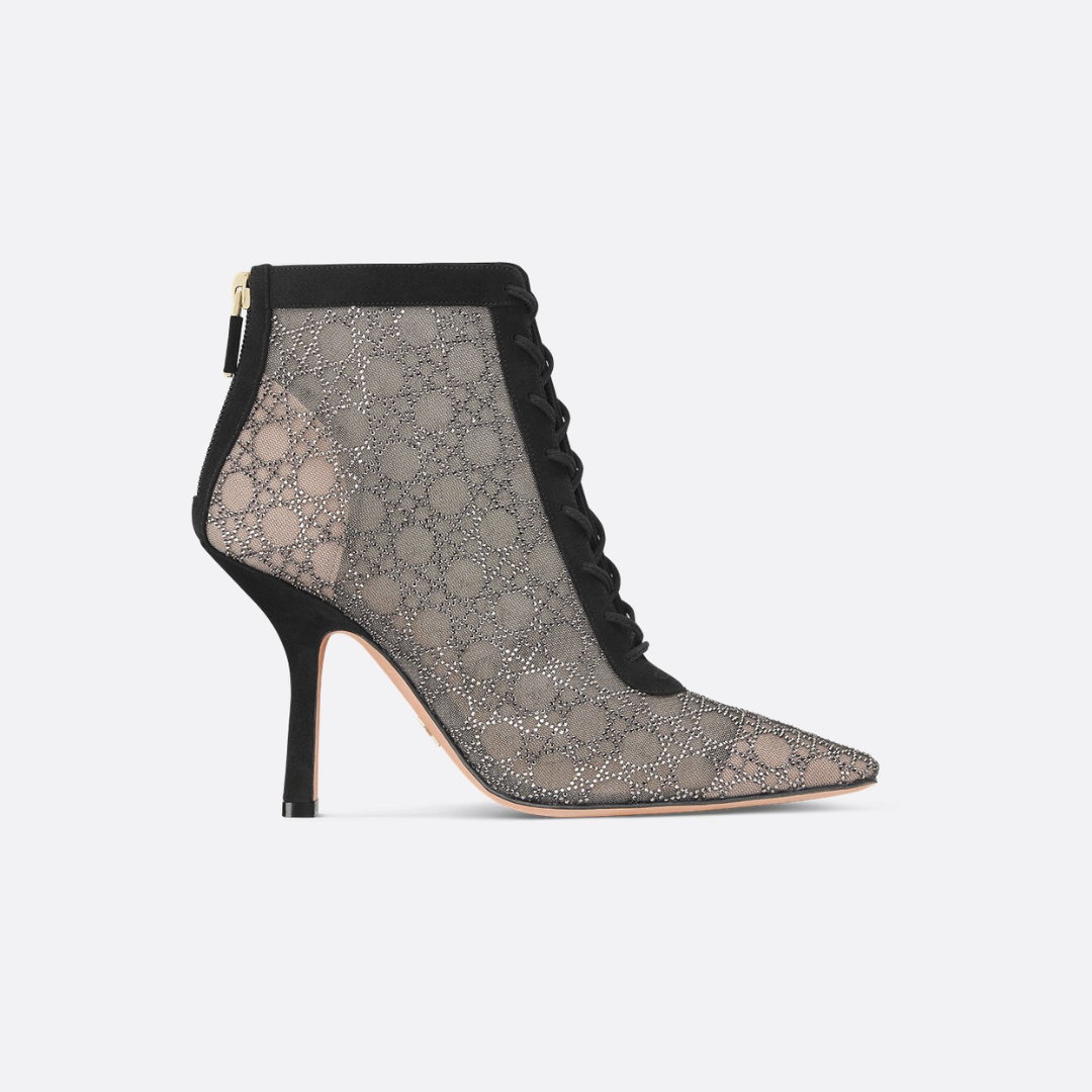 Black & Nude Capture Heeled Ankle Boot