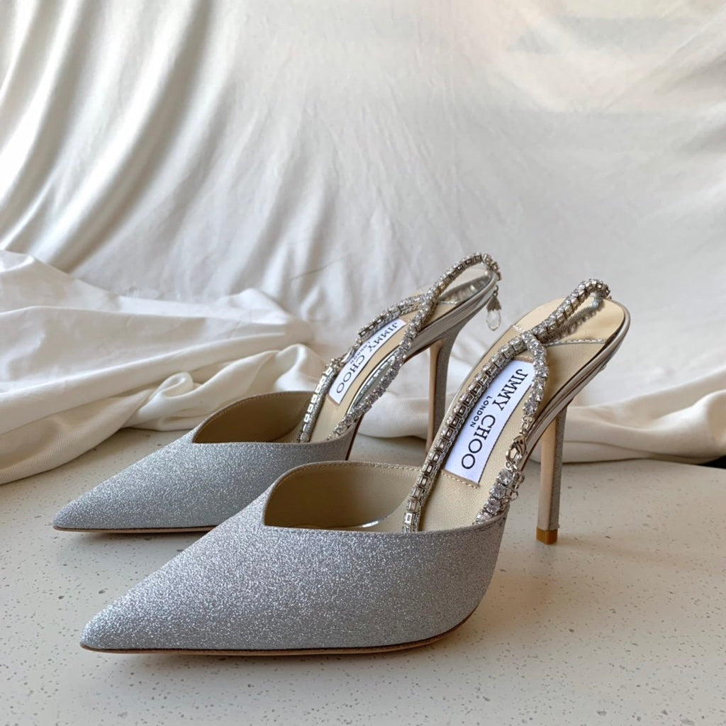 Platinum Ice Dusty Glitter JS Pumps