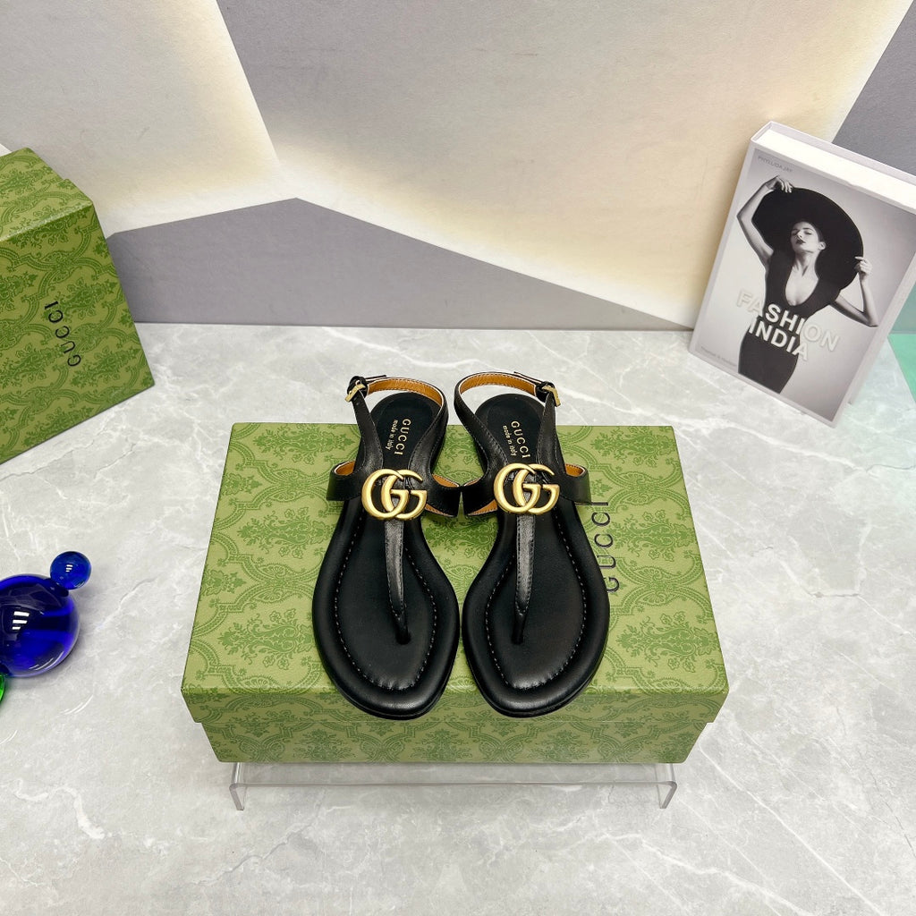 Black G Thong Sandal