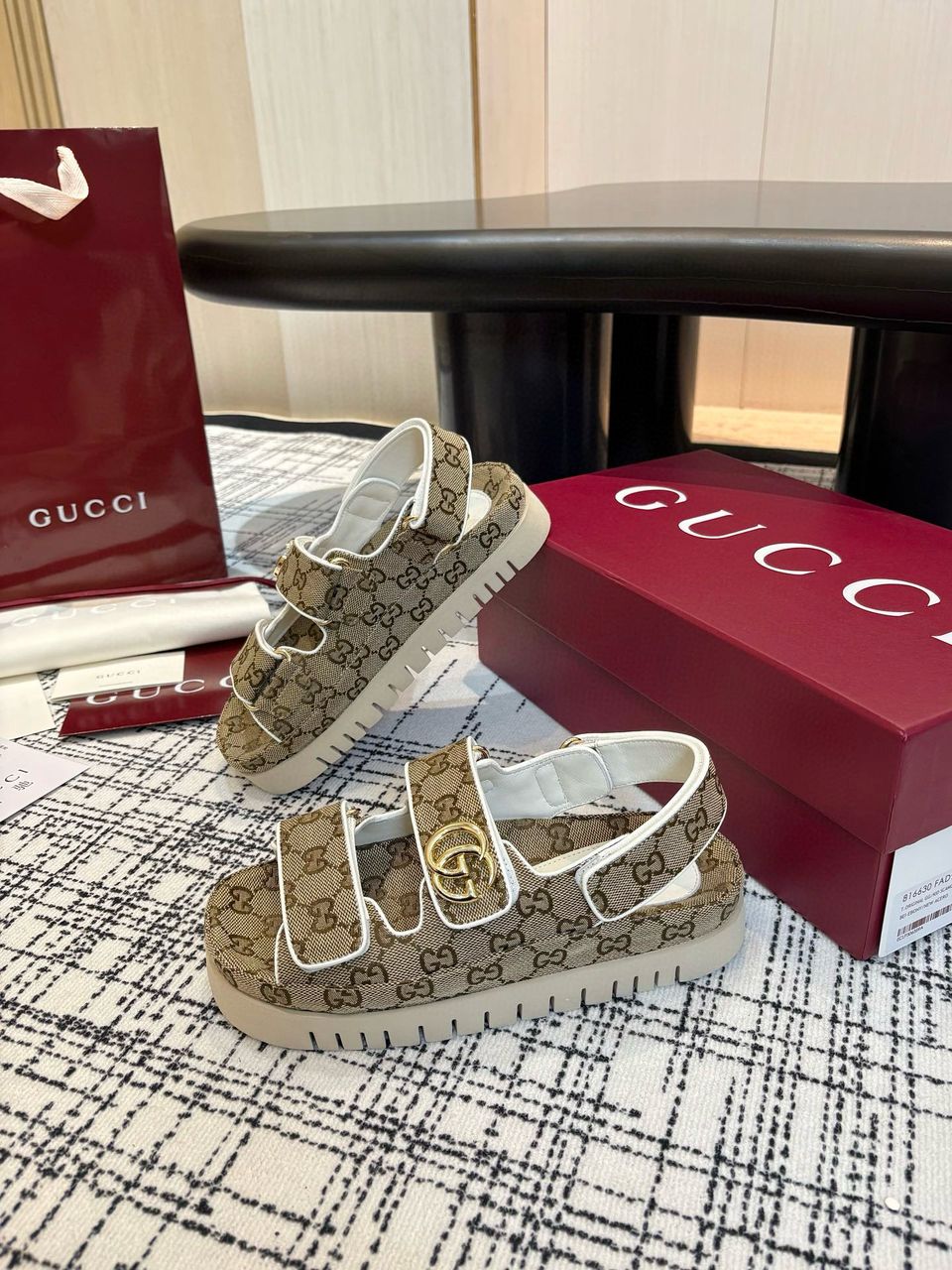 Beige & Dark Brown Sandal