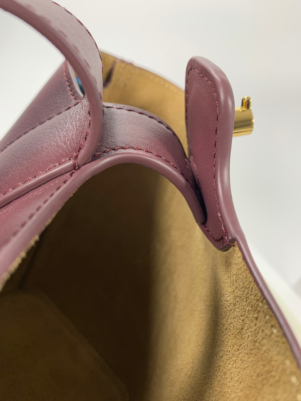 Dark Burgundy Mini Pebble Bucket