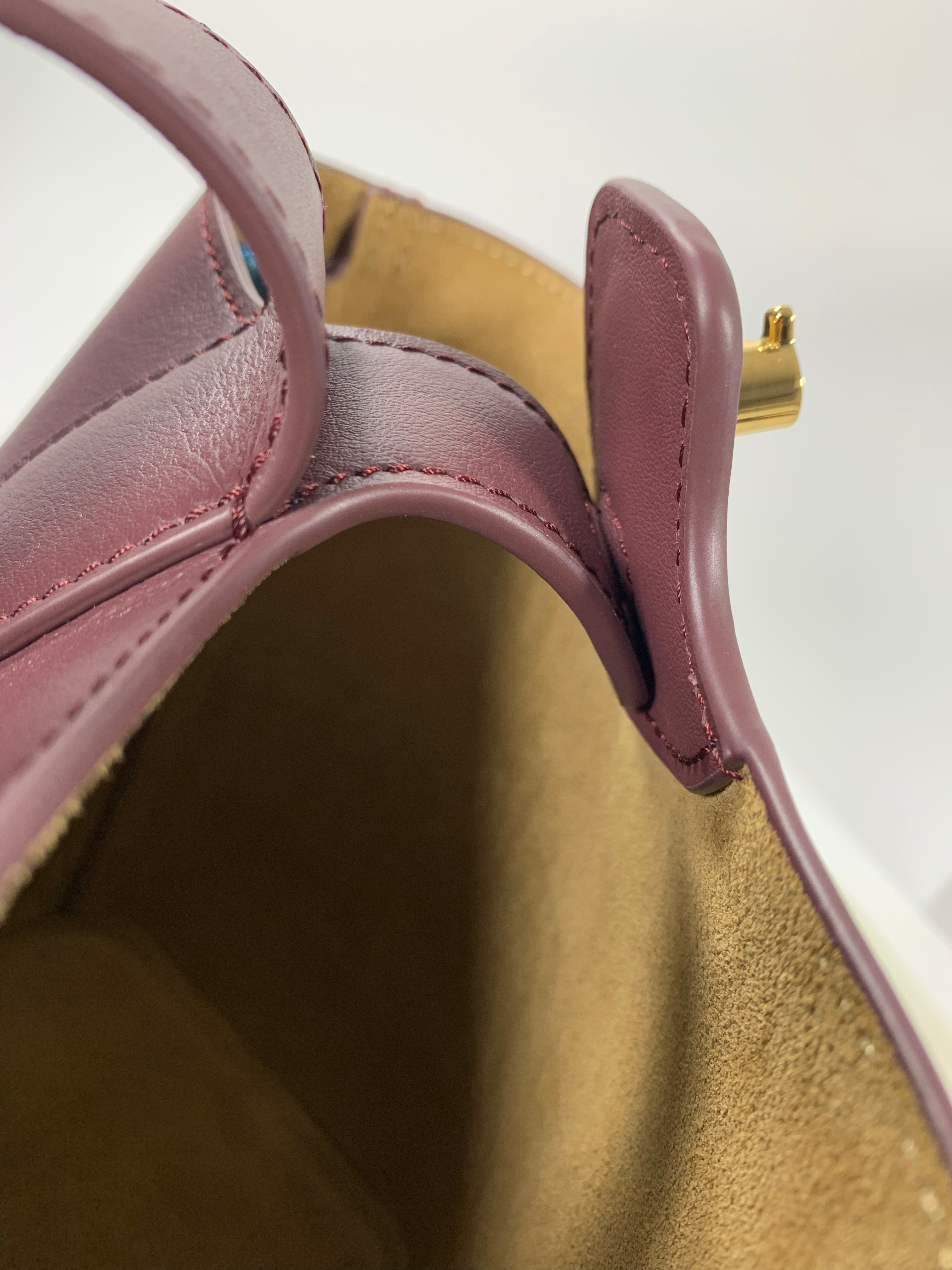 Dark Burgundy Mini Pebble Bucket