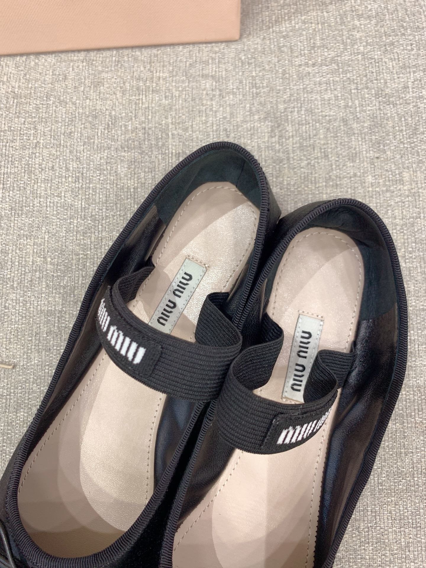 Black M Satin ballerinas