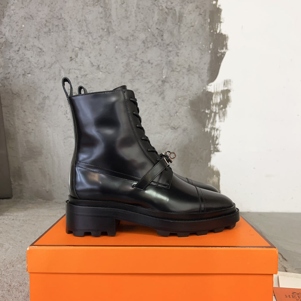 Black Funk Ankle Boot