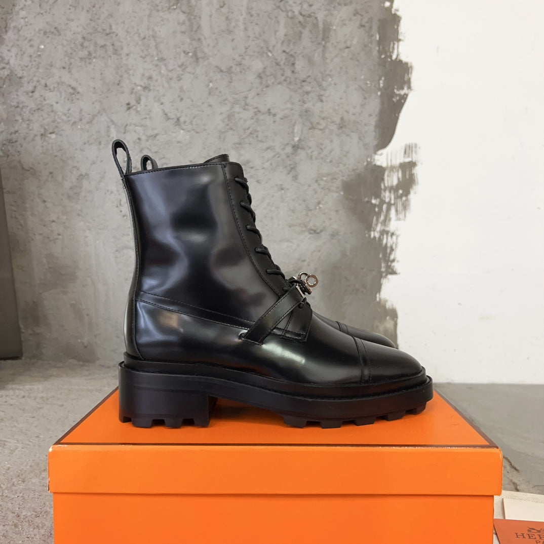 Black Funk Ankle Boot
