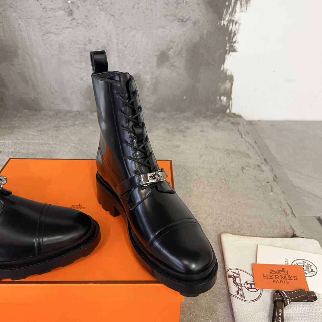 Black Funk Ankle Boot