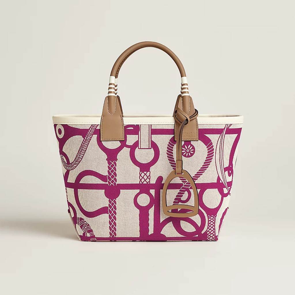 Rose Pourpre / Ecru / Beige / Chaï / Nata Steeple 25 Bag