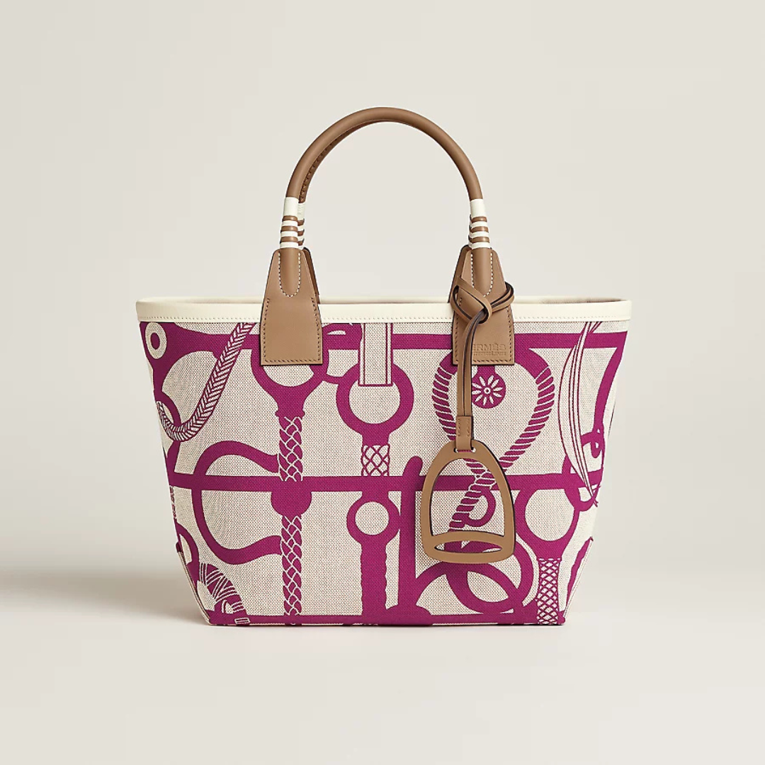 Rose Pourpre / Ecru / Beige / Chaï / Nata Steeple 25 Bag