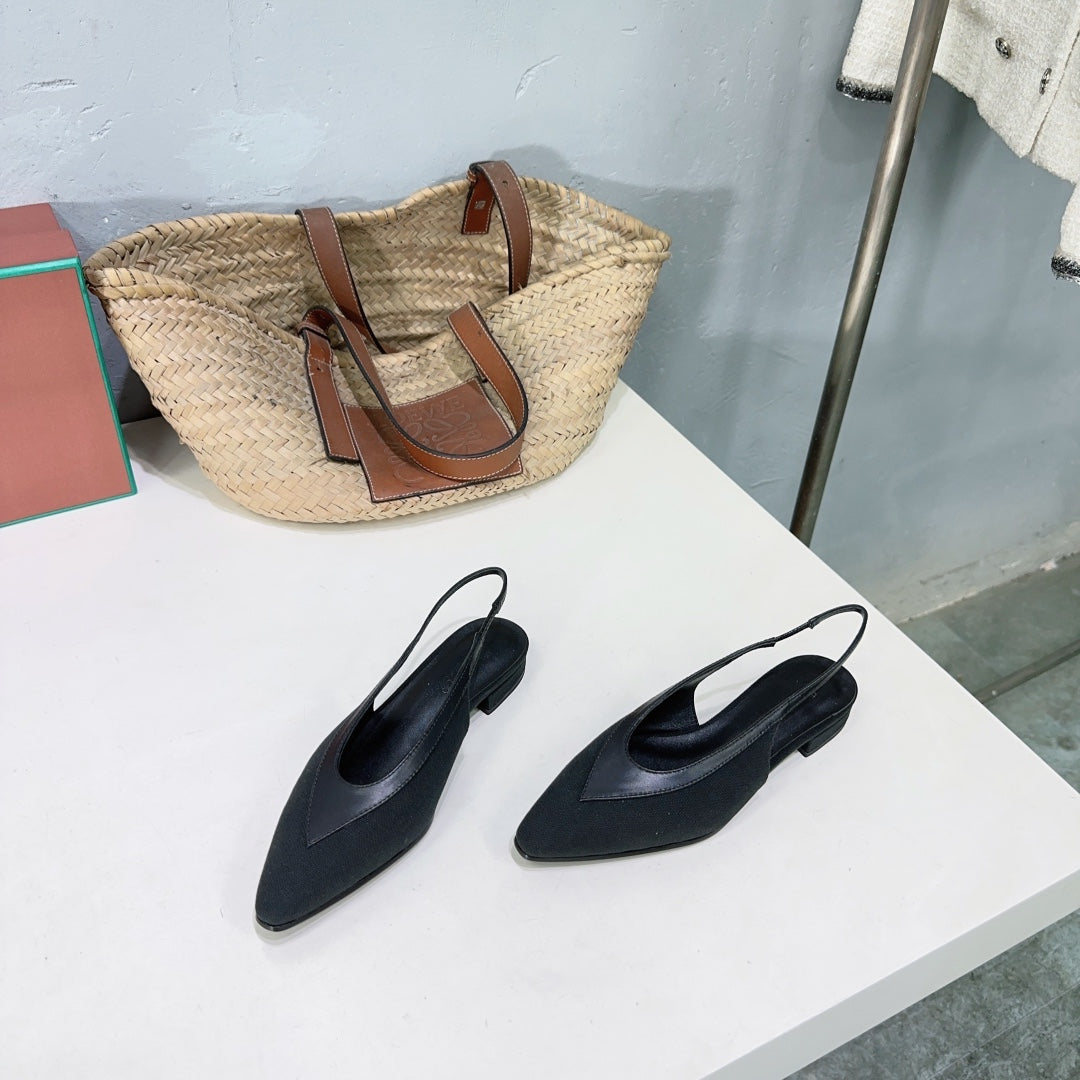 Black Rebecca Slingback