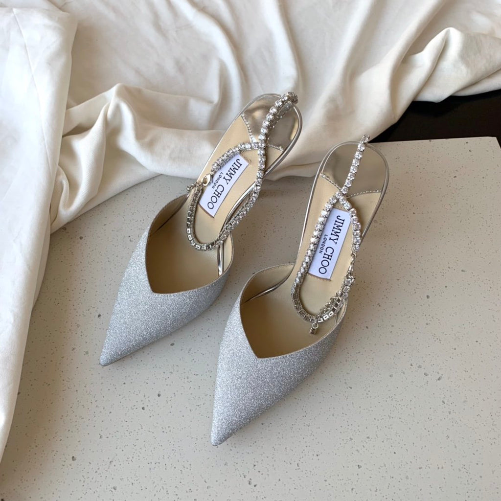 Platinum Ice Dusty Glitter JS Pumps