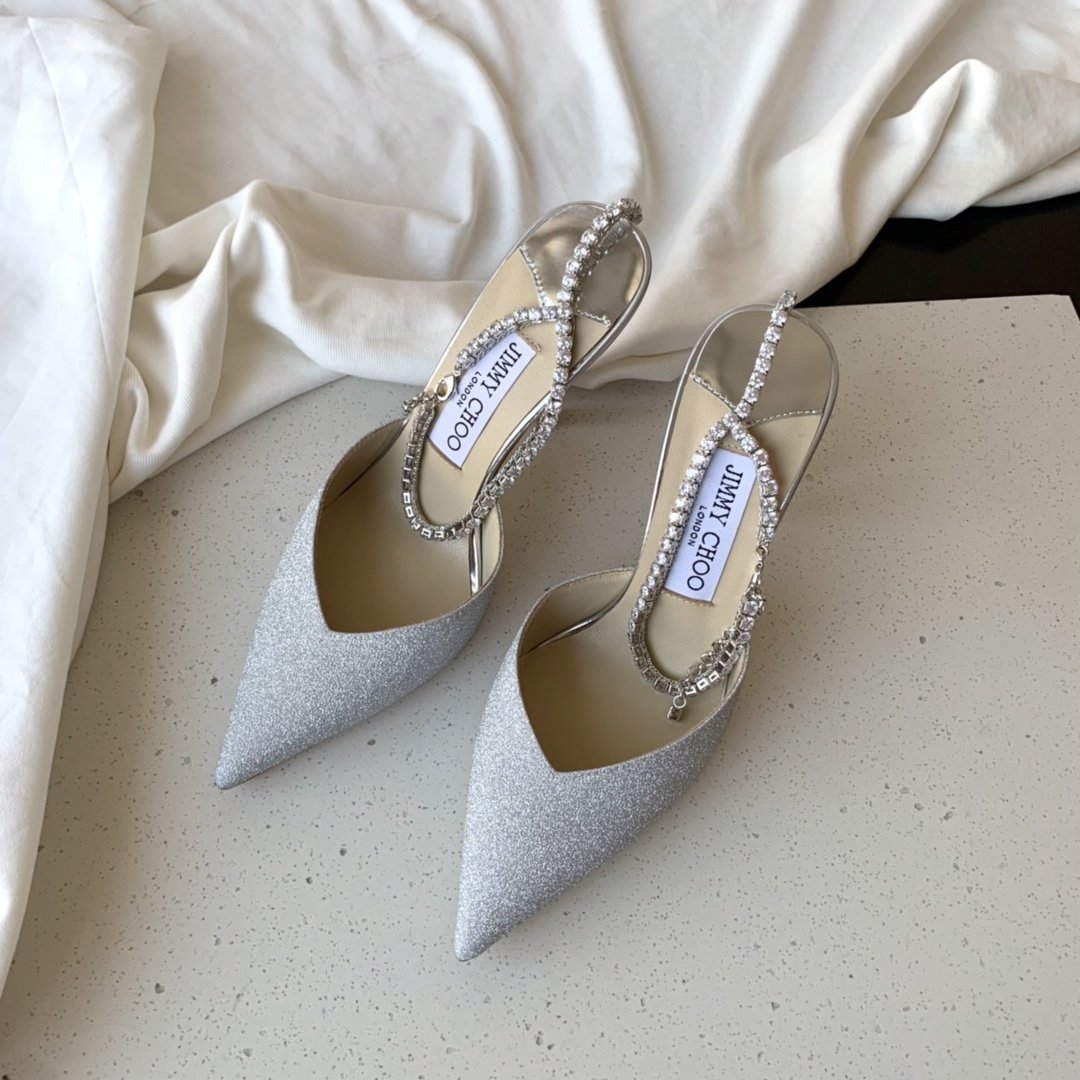 Platinum Ice Dusty Glitter JS Pumps