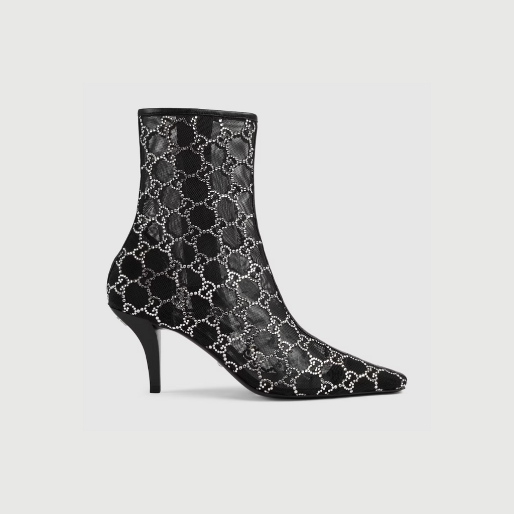 Black Mid-Heel Boot