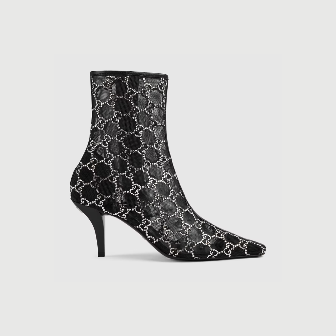 Black Mid-Heel Boot