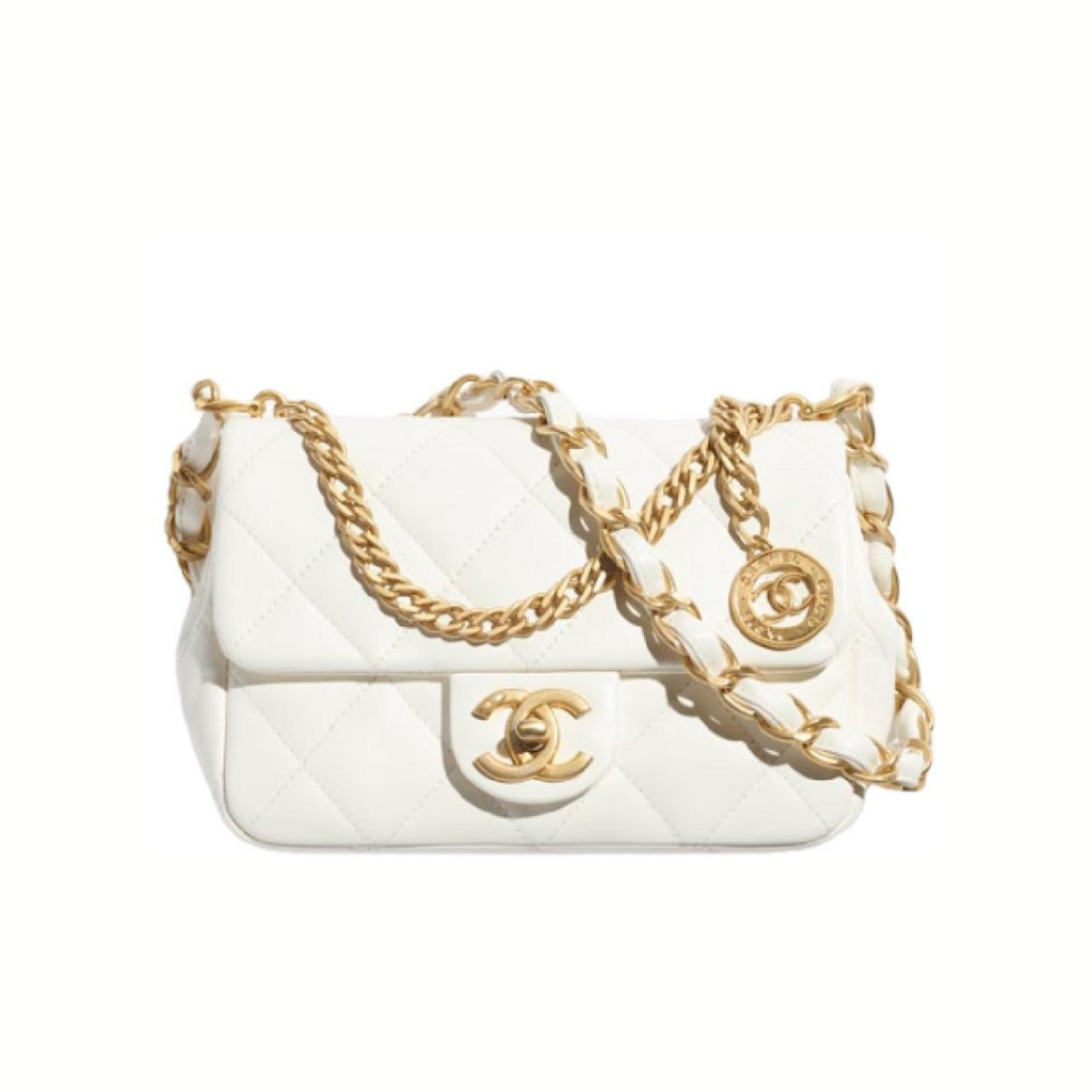 White Small Flap Bag