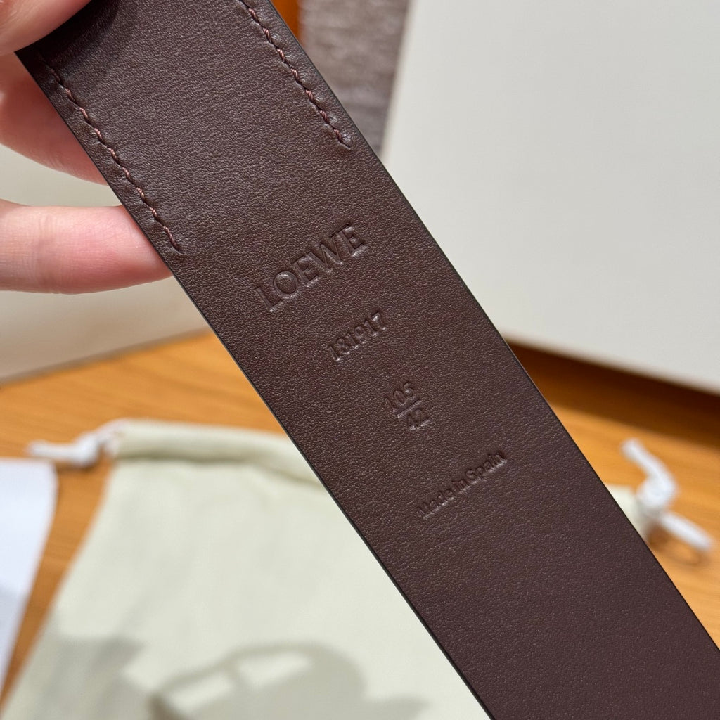 Dark Brown Rounded Soft Belt