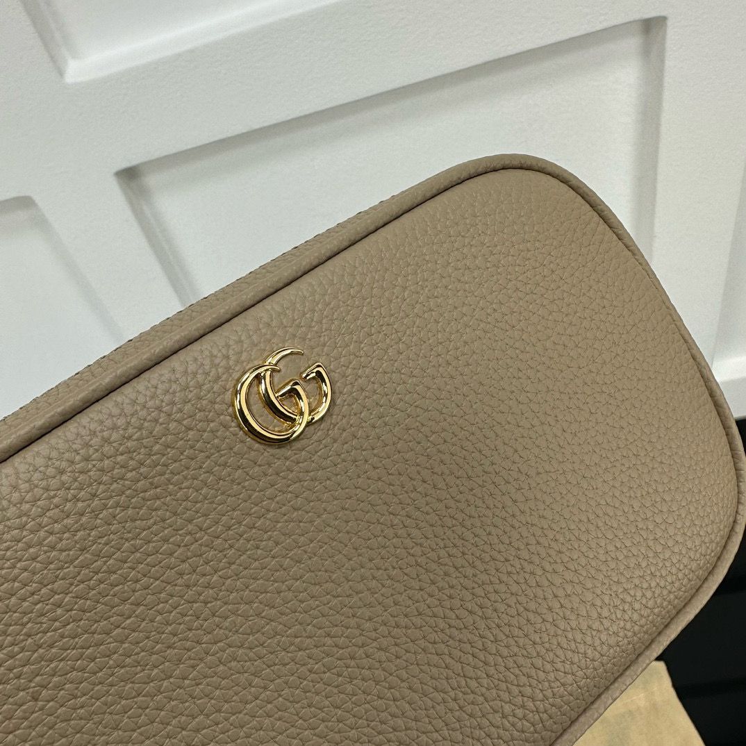 Beige Leather GM Mini Shoulder Bag