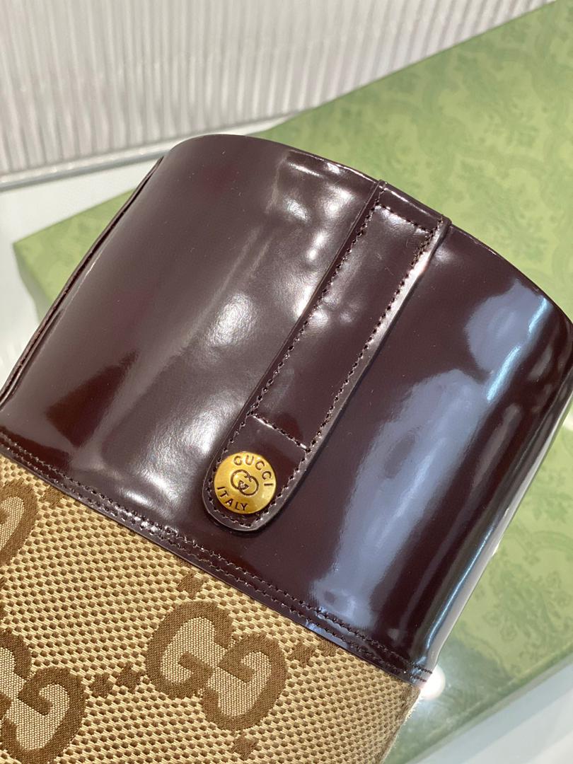 Beige & brown knee-high boot