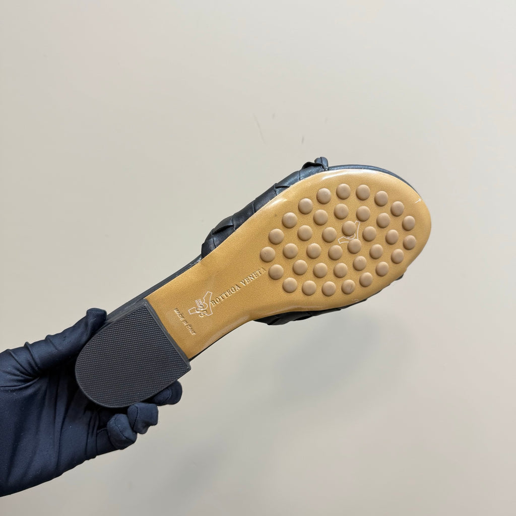 Black Blink Flat Mule