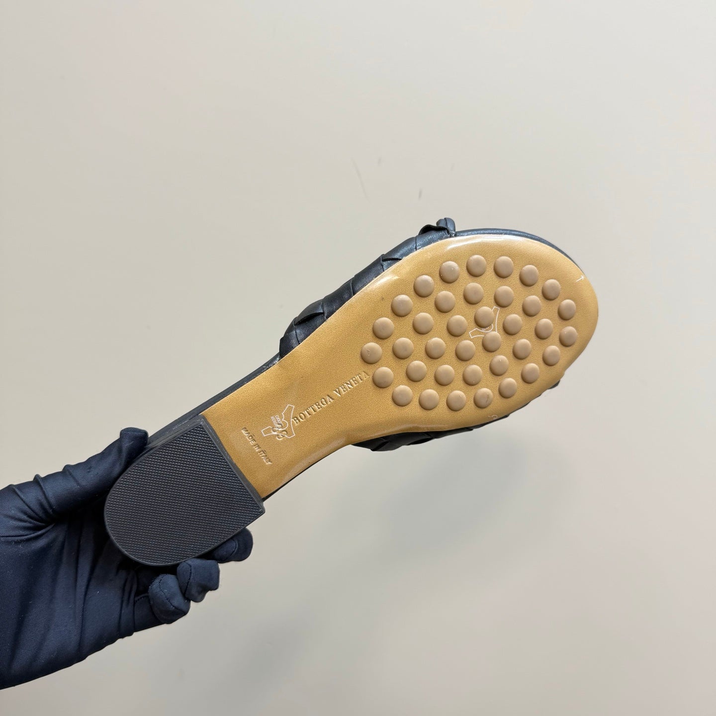 Black Blink Flat Mule