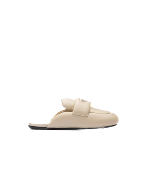 Desert beige P soft padded leather sabots