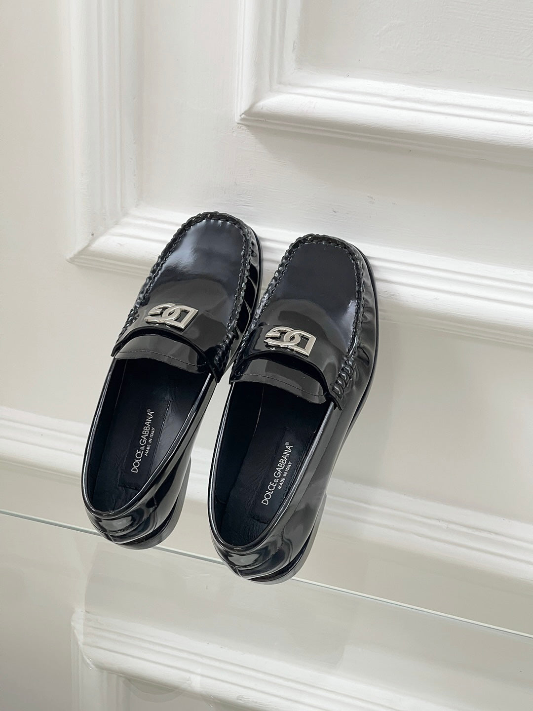 Black Polished Loafers