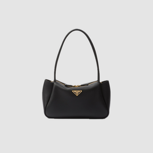 Black P Medium Leather Handbag