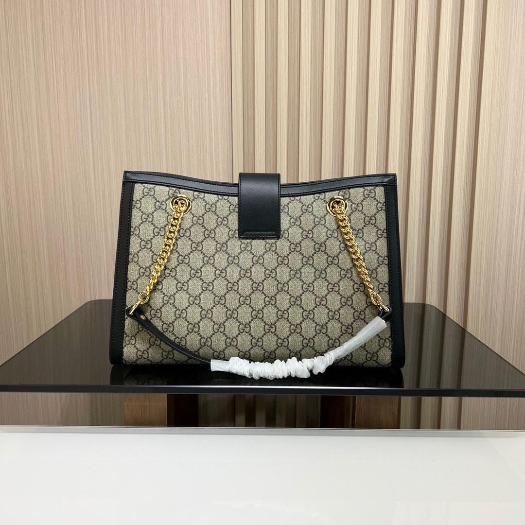 Beige/Black GP Medium Shoulder Bag