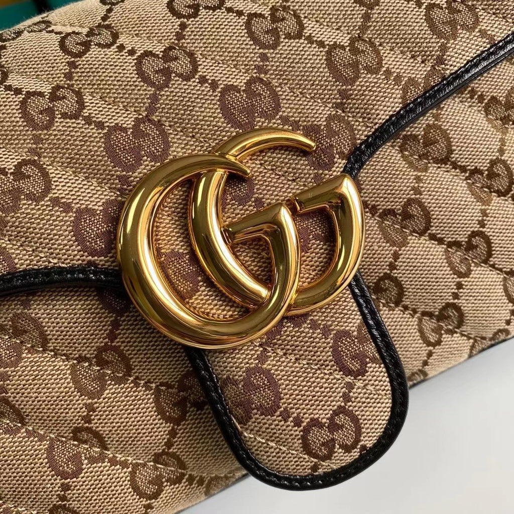 Beige & Black GM small shoulder bag