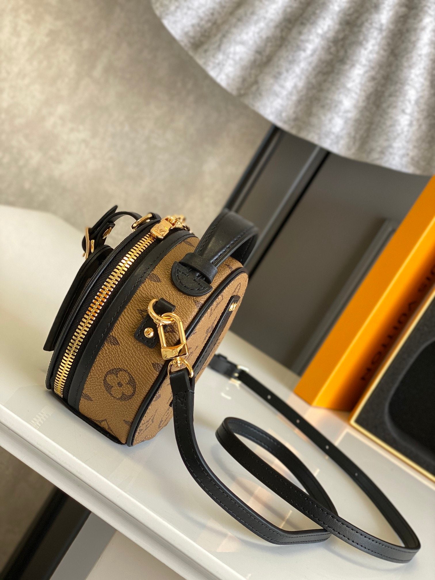 Brown & black BC mini bag