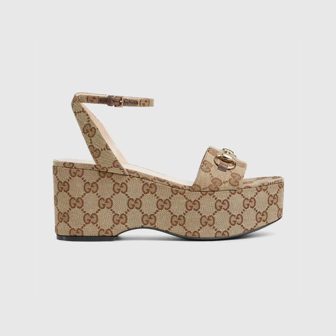 Beige Flatform Sandal