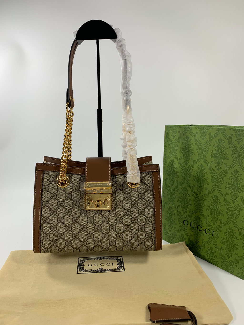 Beige/Brown GP Small Shoulder Bag