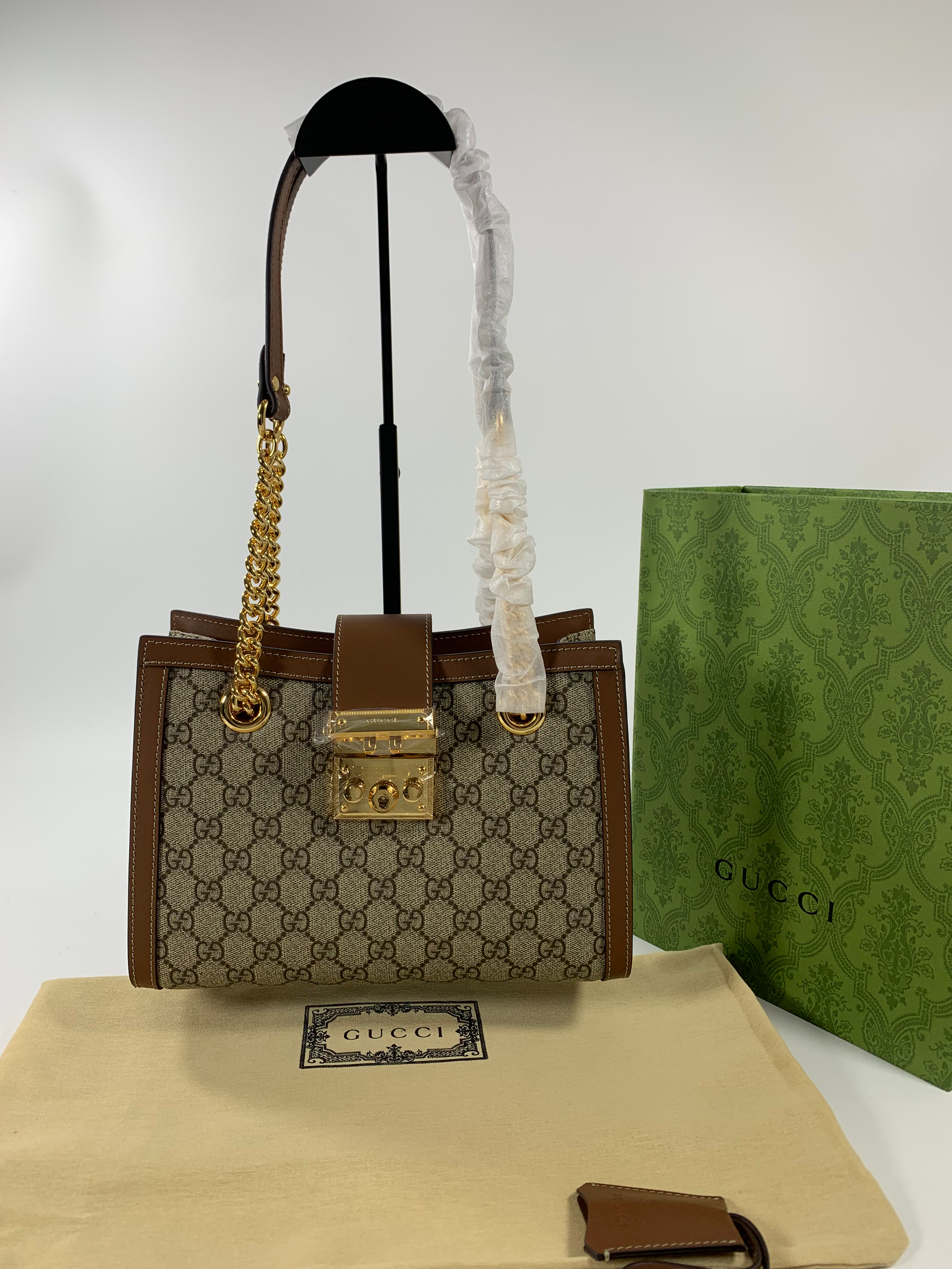 Beige/Brown GP Small Shoulder Bag