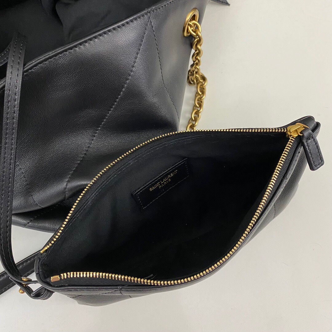 Black Jamie Medium Shopping Bag