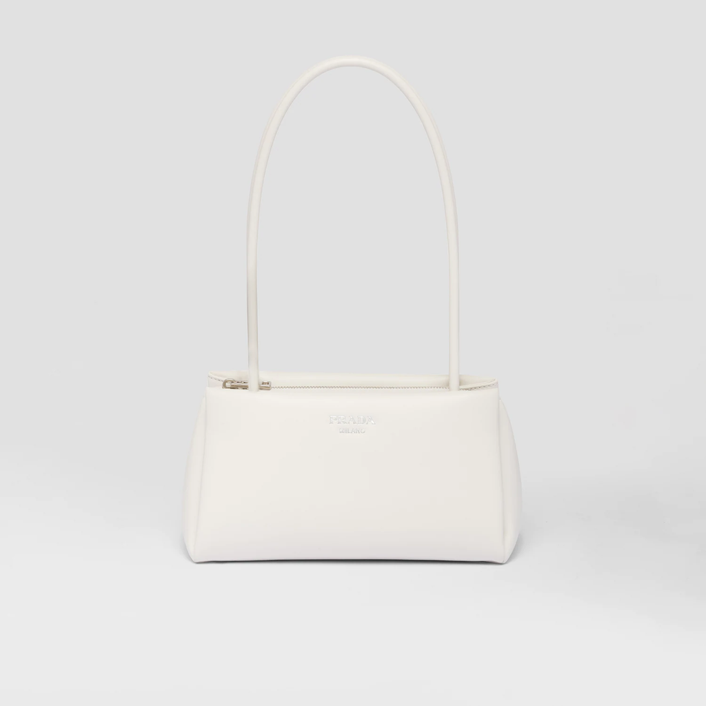 White PM small leather bag