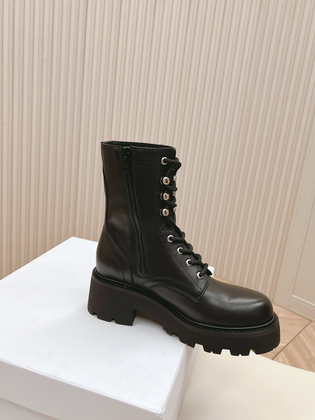 Black Rangers Mid Lace-Up Boot