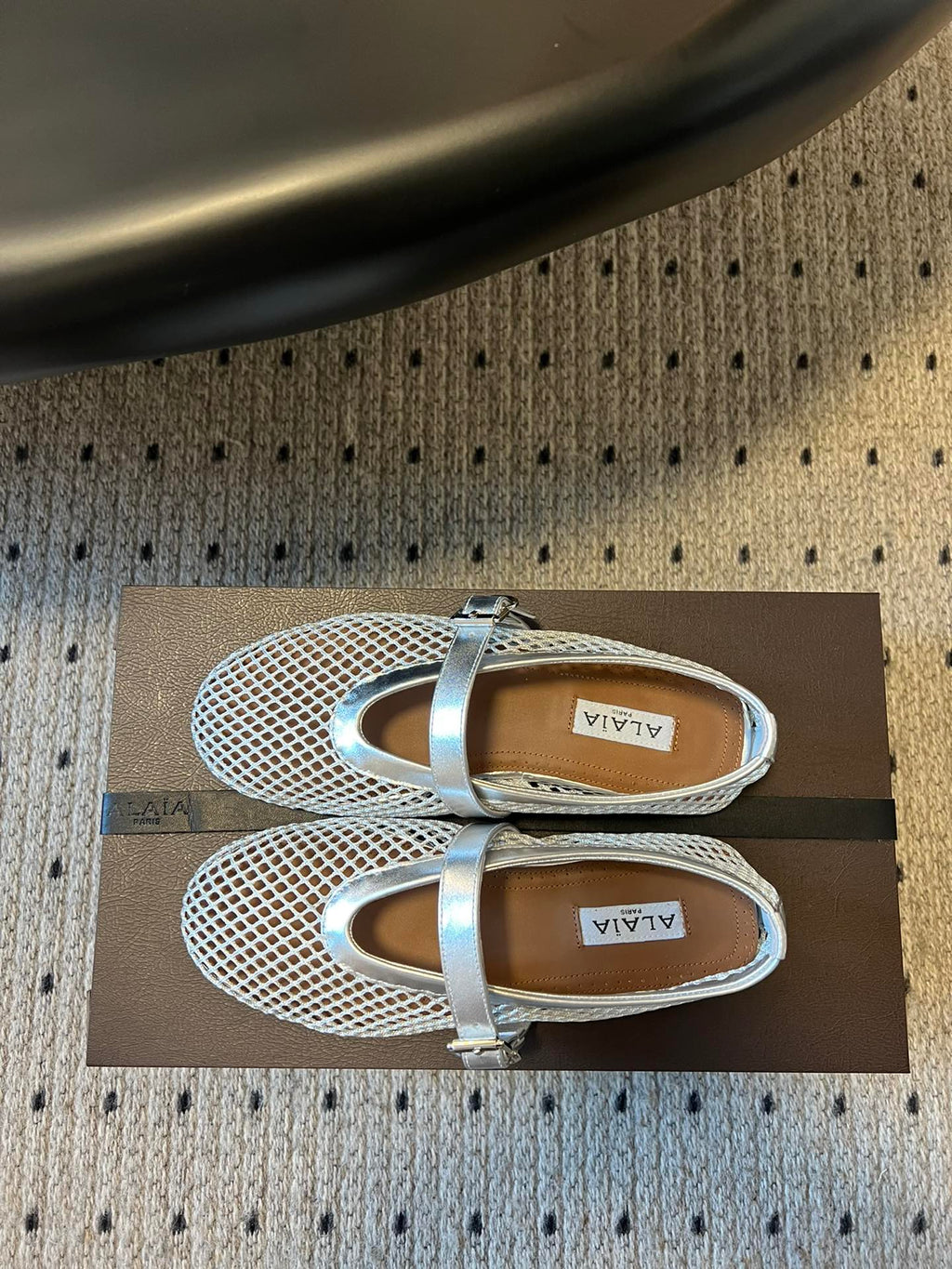 Silver AF Ballet Flats