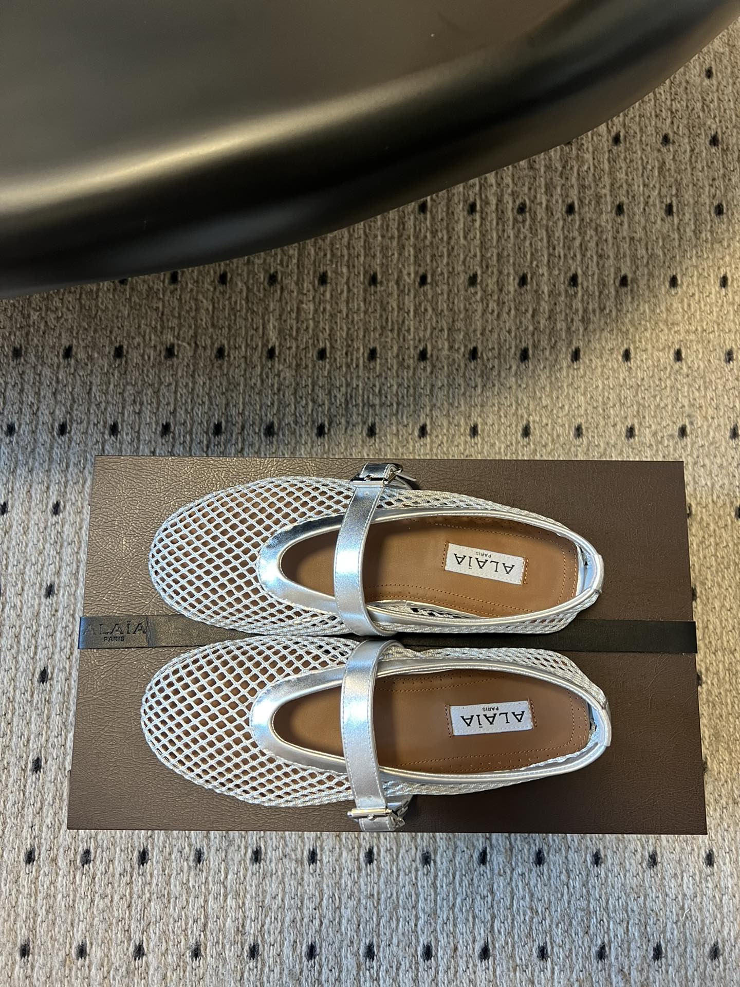 Silver AF Ballet Flats