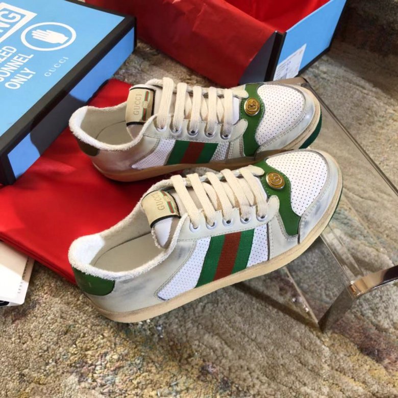 Women's off-white GS canvas-trimmed leather sneakers