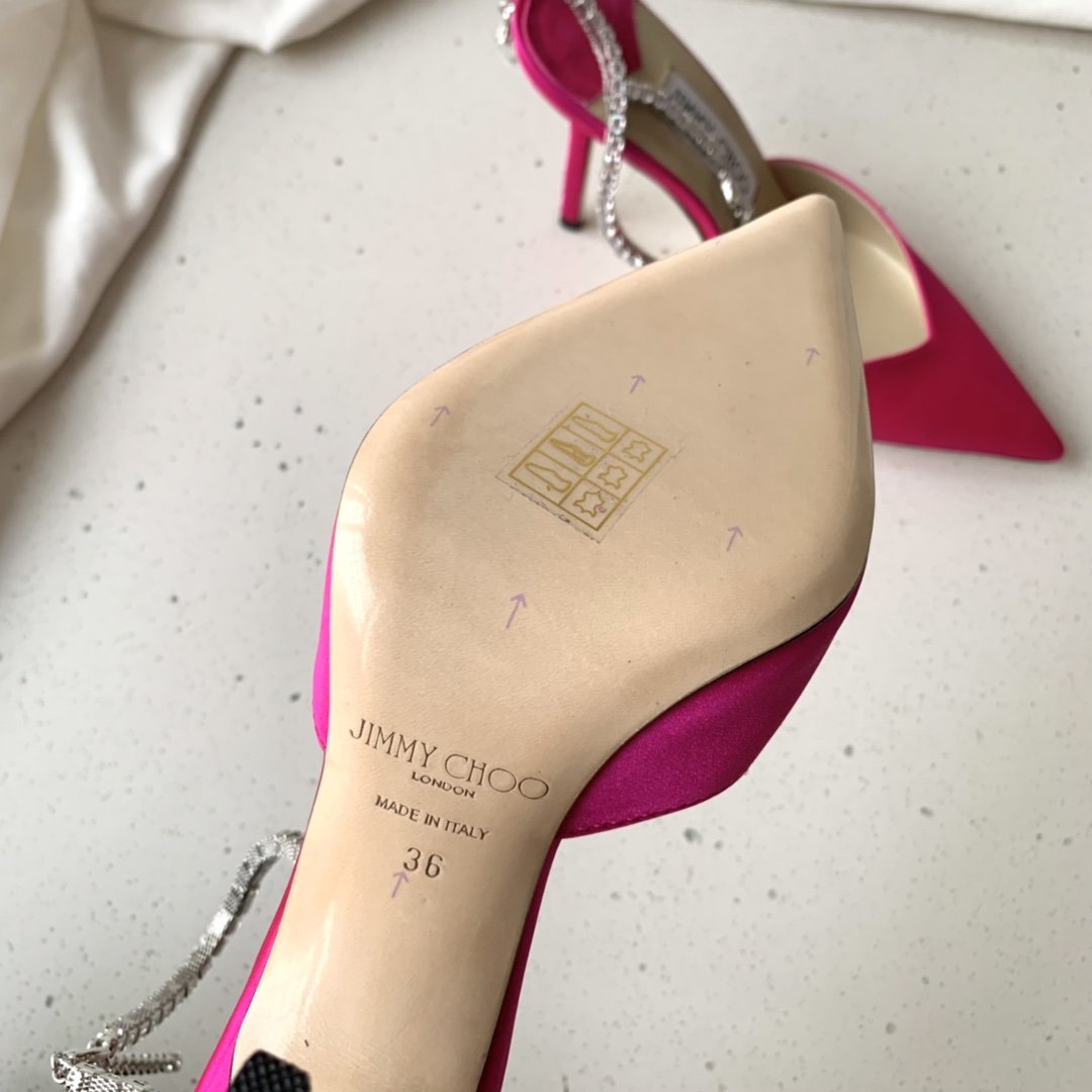 Fuchsia Satin JS Pumps