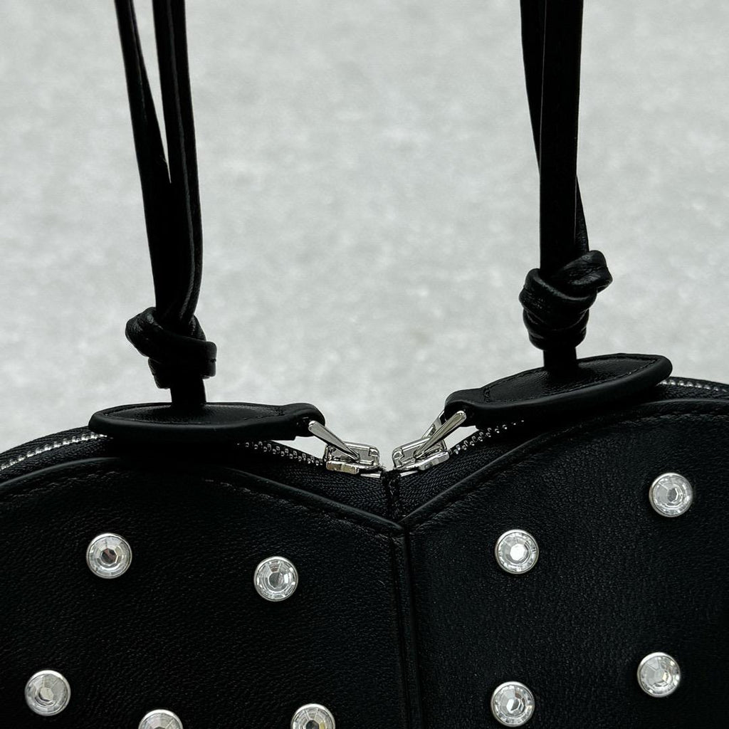 Black LC Bag With Crystals